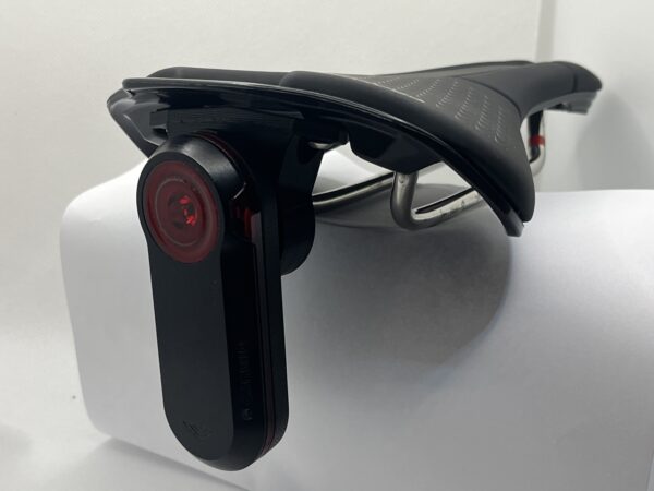 Prologo saddle with a Garmin Varia Radar rear light mount